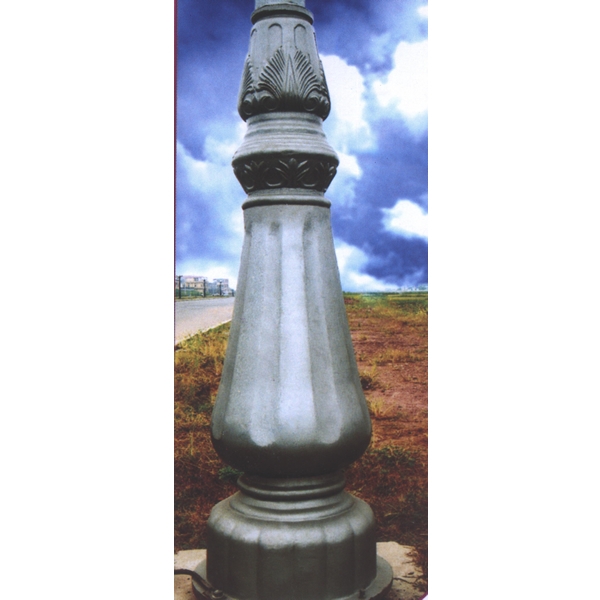 Cột thép côn liền cần trên đế gang DC03